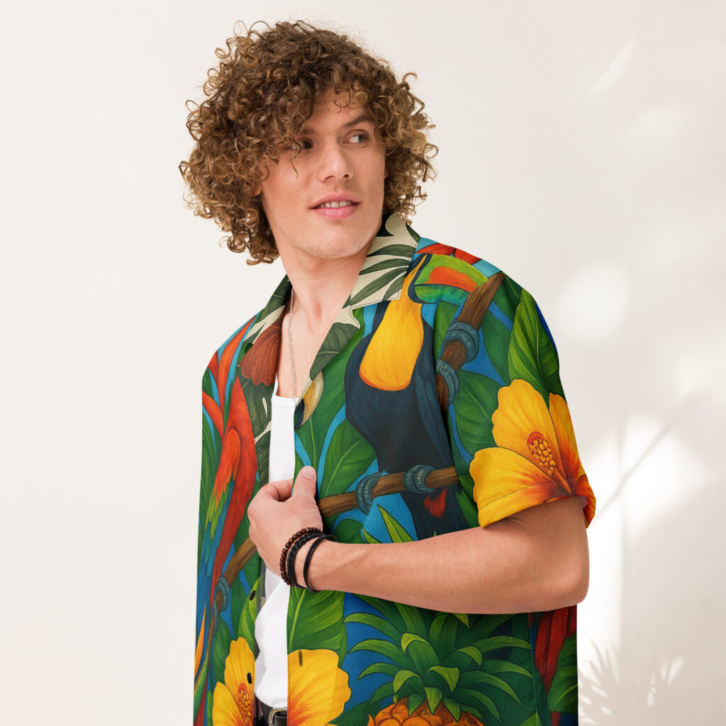 unisex button shirt
