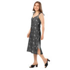 robe midi à bretelles