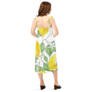 robe midi à bretelles
