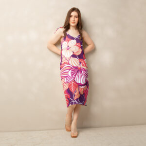 robe midi à bretelles