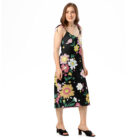 robe midi à bretelles