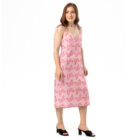 robe midi à bretelles