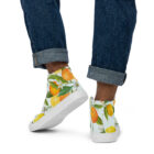baskets hautes en toile homme