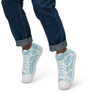 baskets hautes en toile homme