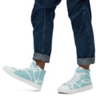 baskets hautes en toile homme