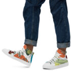 baskets hautes en toile homme