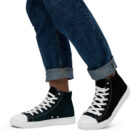 baskets hautes en toile homme