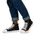 baskets hautes en toile homme