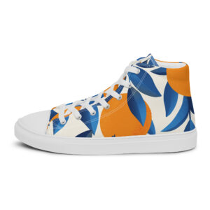 baskets hautes en toile homme
