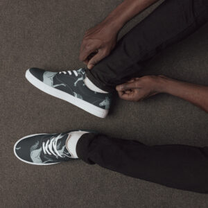 tennis en toile avec lacets homme