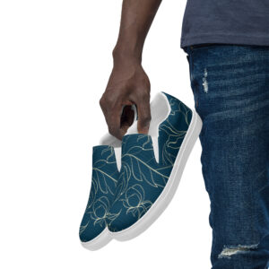 tennis en toile sans lacets homme