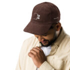 casquette en velours côtelé