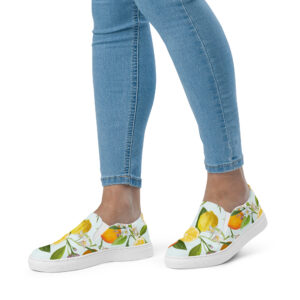 tennis en toile sans lacets femme