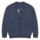 gilet en tricot bleu marine classique