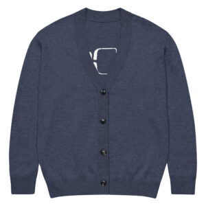 gilet en tricot bleu marine classique