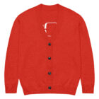 gilet en tricot rouge classique