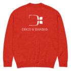 gilet en tricot rouge classique