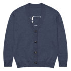 gilet en tricot bleu marine classique