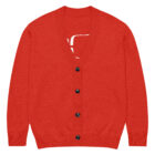 gilet en tricot rouge classique