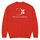 gilet en tricot rouge classique