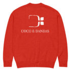 gilet en tricot rouge classique