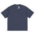 t shirt classique en maille bleu gris