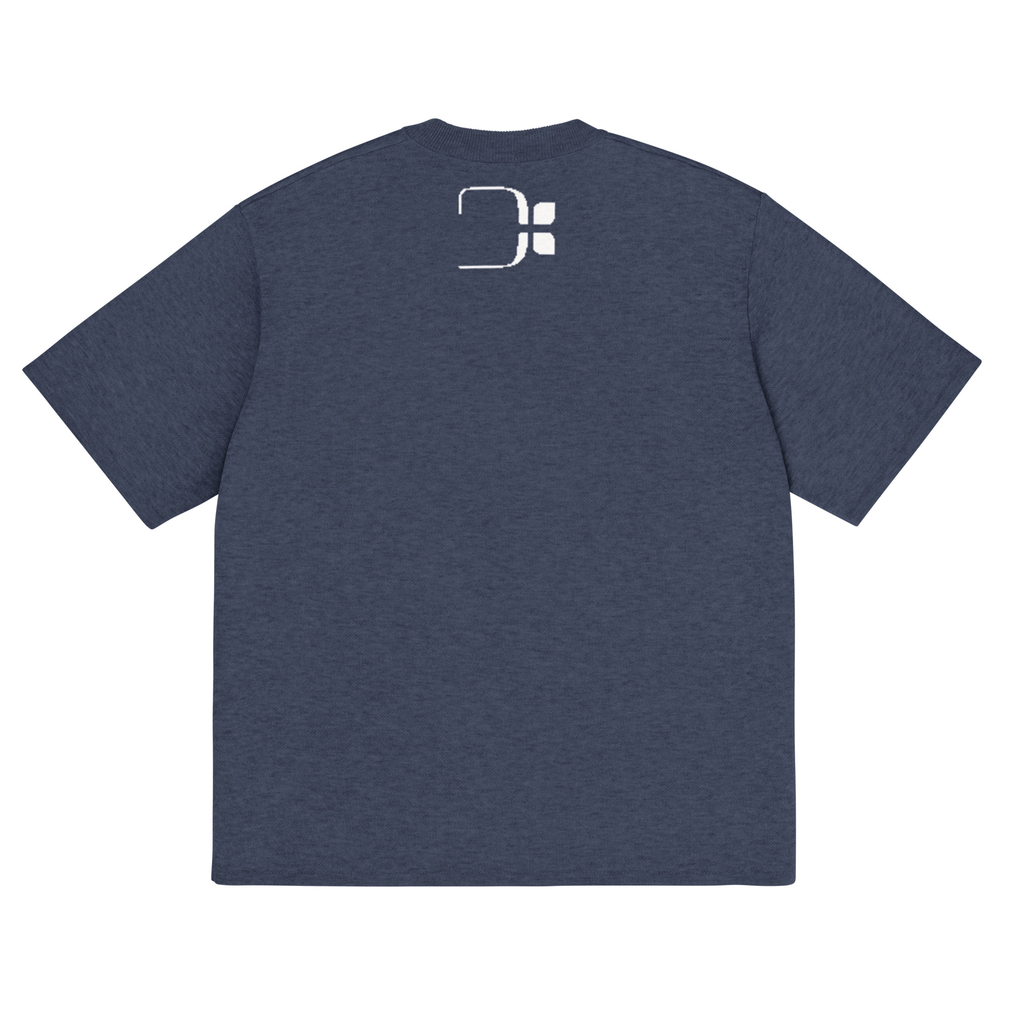 t shirt classique en maille bleu gris